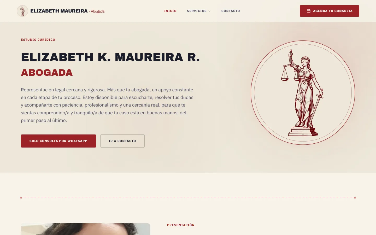 Captura de Elizabeth Maureira, Abogada