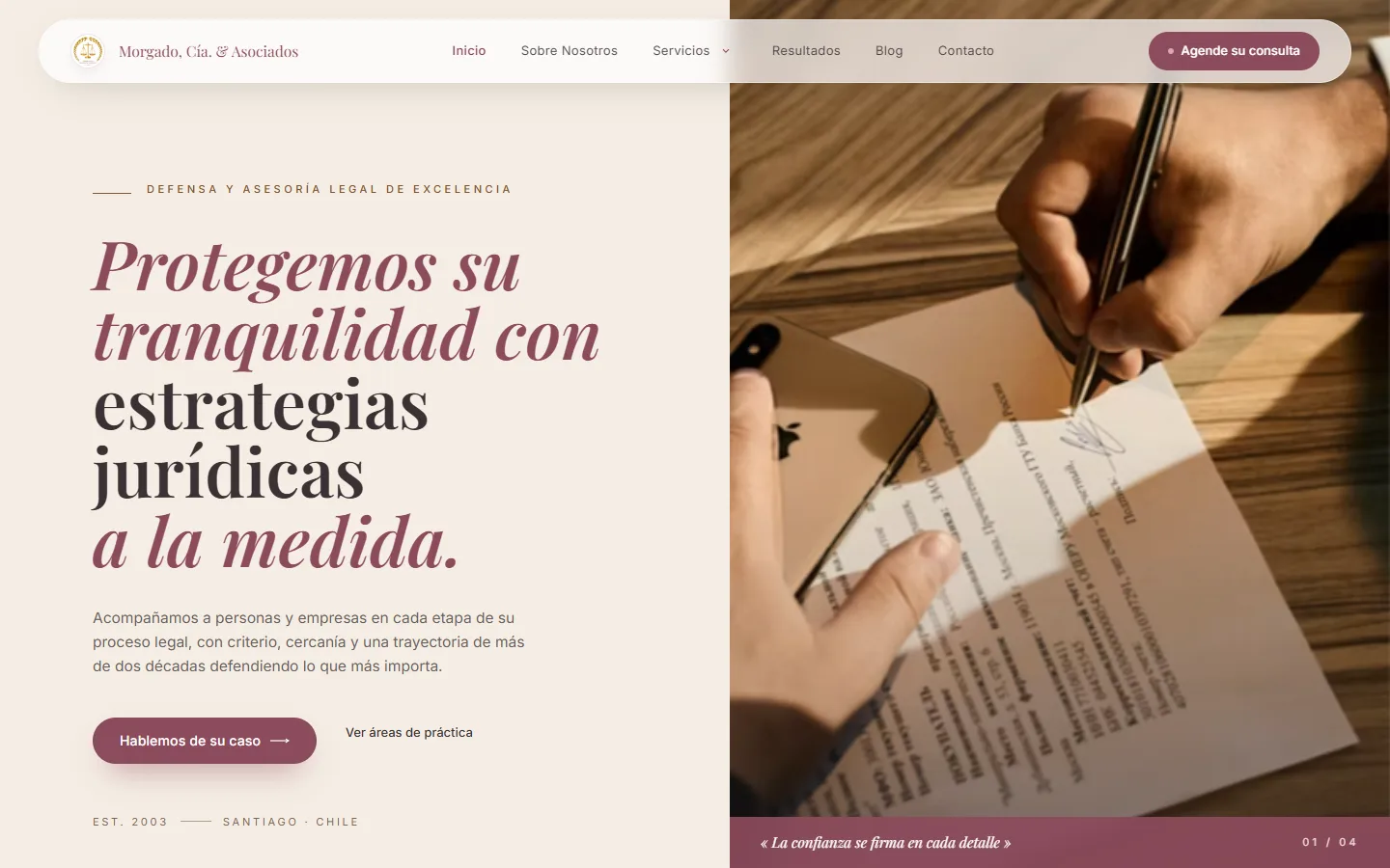 Captura de Morgado, Cía. & Asociados
